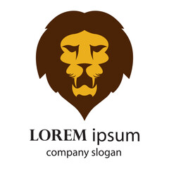 Elegant and dignified lion head logo design