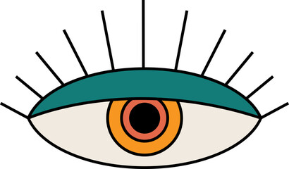 Retro Eye Illustration