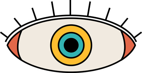 Fototapeta premium Retro Eye Illustration