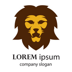 Elegant and dignified lion head logo design
