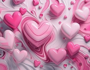 seamless pattern with hearts