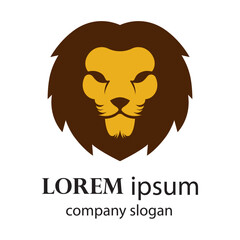 Elegant and dignified lion head logo design