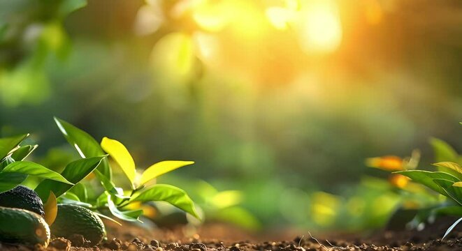 Sustainable Business Model: Ecofriendly Avocado Farm with Focus on Organic Produce. Concept Sustainable Agriculture, Eco-friendly Practices, Organic Farming, Avocado Production, Business Innovation