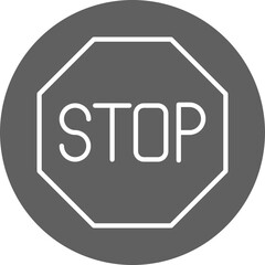 Stop icon Design