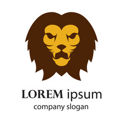 Elegant and dignified lion head logo design