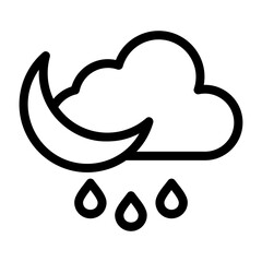 Rainy Night Icon