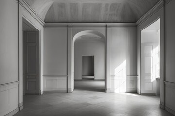 Fototapeta premium Interior architecture building flooring.