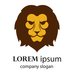 Elegant and dignified lion head logo design