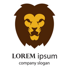 Elegant and dignified lion head logo design