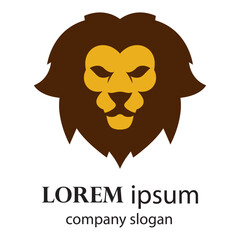 Elegant and dignified lion head logo design