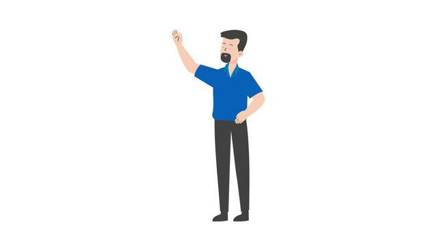 Delivery Man Saying Hello