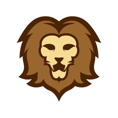 Elegant and dignified lion head logo design