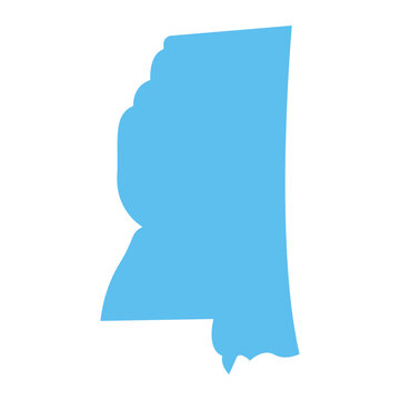 recommend clip art: MISSISSIPPI, USA state maps blue vector outline boundary silhouette illustration, American state map