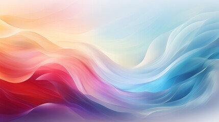 Obraz premium Gentle Abstract Waves in Soft Gradient Colors 