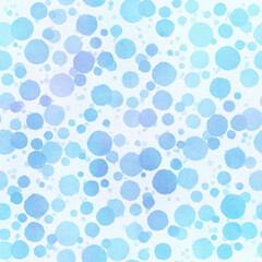 青色の水玉のパターン素材