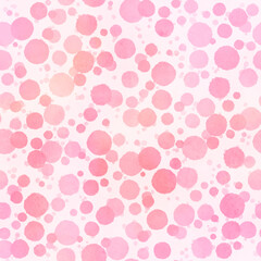 ピンクの水玉のパターン素材