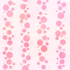 ピンクの水玉のパターン素材