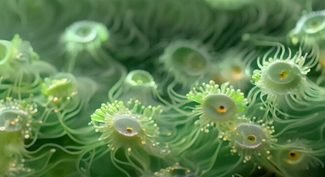 The Vital Role of Microscopic Pond Euglenoids in Ecosystem Balance. Concept Ecological Importance, Microscopic Organisms, Pond Ecosystems, Biodiversity, Environmental Balance