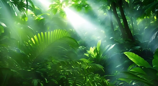The Rapid Oxygen Production of Jungle Vines: Aiding Environmental Solutions for Cleaner Air. Concept Environmental Science, Oxygen Production, Jungle Vines, Cleaner Air, Rapid Growth