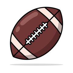 American Football Cartoon Style
