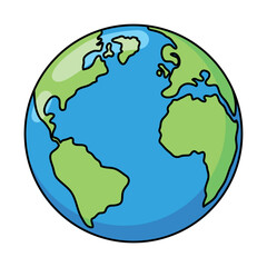 Earth Filled Outline Style