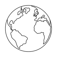 Earth Outline Style