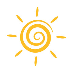 Sun Yellow Spiral