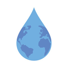 Fototapeta premium Water Droplet Globe