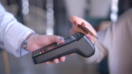 Store accepting card payments, enabling quick and secure contactless transactions for customers - Powered by Adobe
