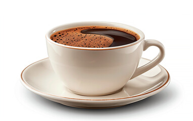 Fototapeta premium A cup of coffee with foam. Prepare a cup of delicious coffee.