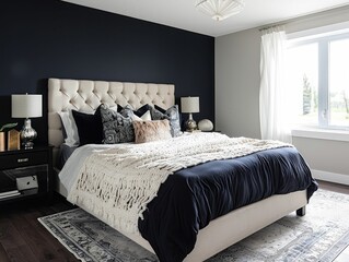 A modern and chic bedroom