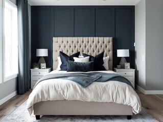 A modern and chic bedroom