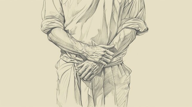 Biblical Illustration of 2 Timothy 2: Strong in Grace, Good Soldier, Handling Opposition on Beige Background with Copyspace