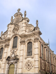 Street view of old village Cambrai in France