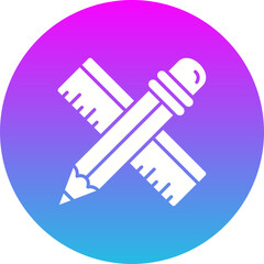 Ruler And Pencil Icon