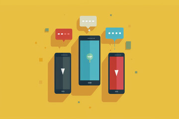 illustration of a mobile phone