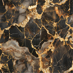 Marble texture gold wave seamless pattern surface 