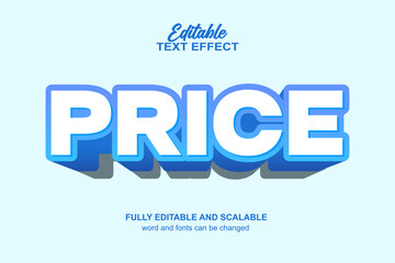 PRICE 3D TEXT EFFECT EDITABLE VECTOR