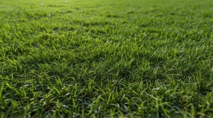 Obraz premium Vibrant Lawn Texture Close-Up