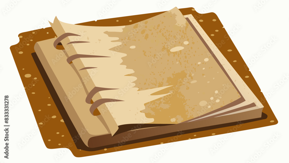 Poster the rough texture of sandpaper used to distress the edges of pages and give them an aged and vintage