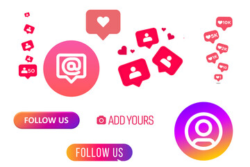 Comprehensive Collection of Instagram Logo Variations, Emojis, and Reaction Icons - High-Quality...