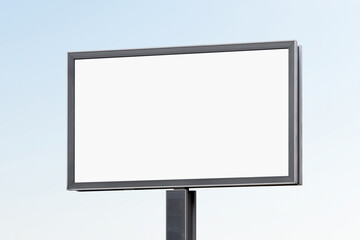 Big Wide Street Billboard Outdoor Poster Mockup