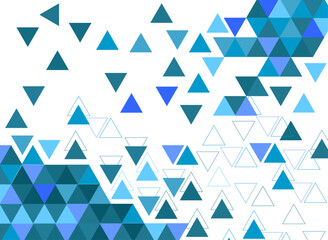 Abstract blue triangle geometric background