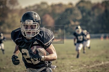 Amazing play by the football players in the game. Generative Ai