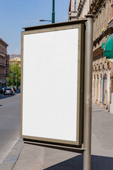 Poster Wall Mockup Template Street Outdoor Glued Advertisement