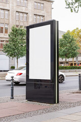 Poster Wall Mockup Template Street Outdoor Glued Advertisement