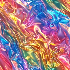 Obraz premium Flat 2D design with shimmering iridescent effects