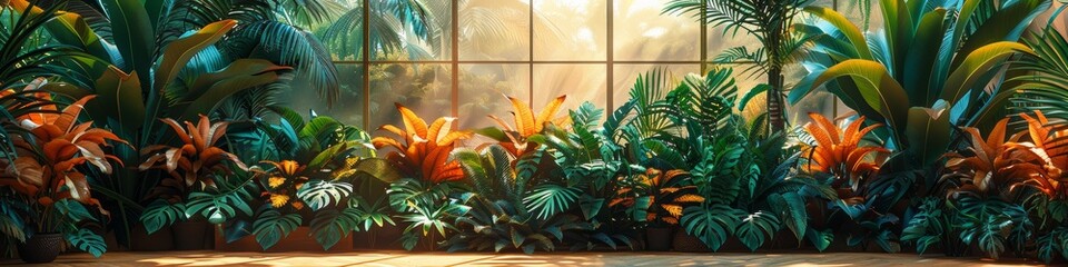 Exotic plants drawing: Botanical art photo