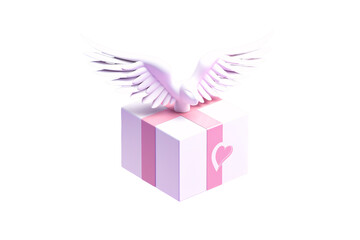 a white bird on a box