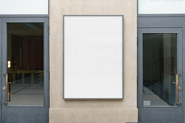 Poster Wall Mockup Template Street Outdoor Glued Advertisement